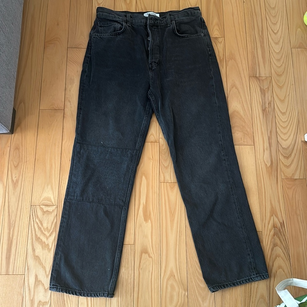 Reformation Cynthia Patch High Rise Straight Jeans - 30